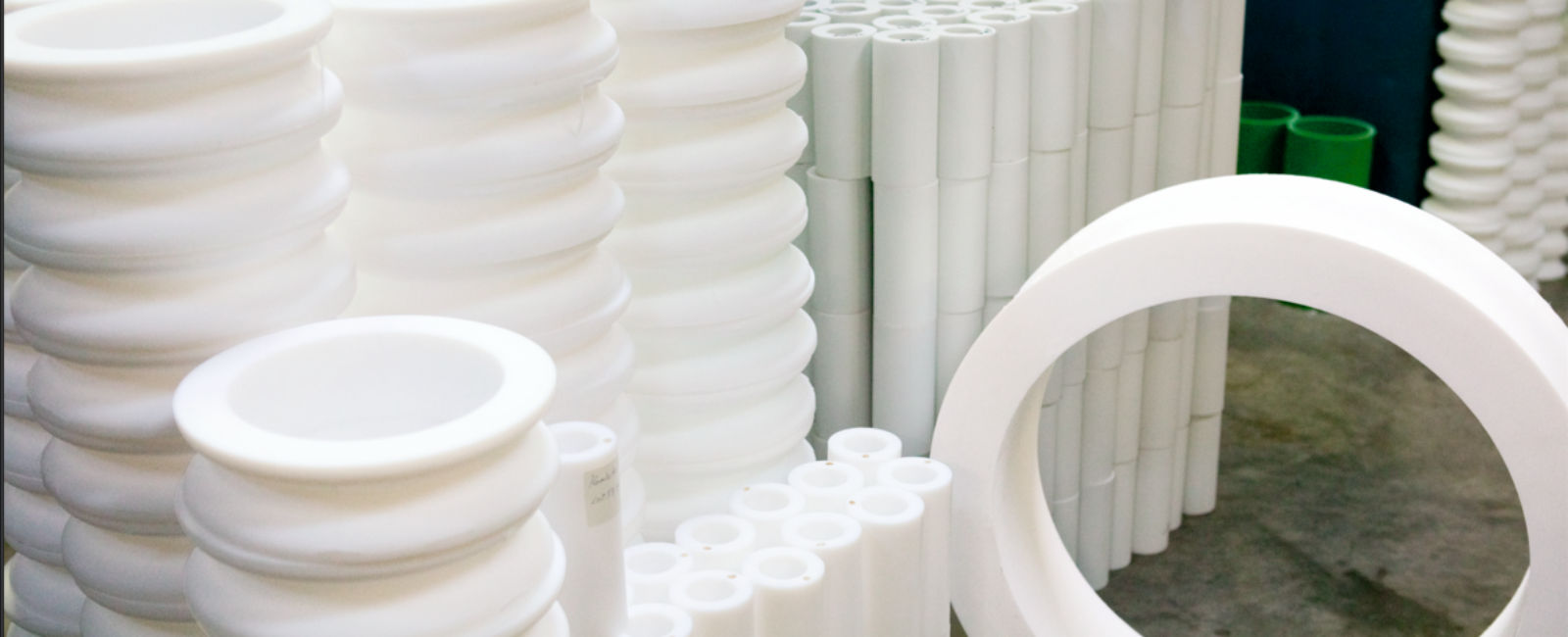 PTFE tubes and billets in various sizes, ready for delivery from Vanéflon's stock